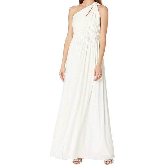 Halston | Michaela One Shoulder Shirred Gown - Picture 1 of 5